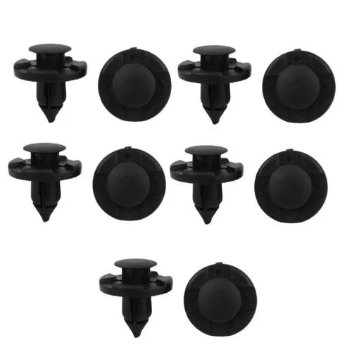 10Pc Plastic Trim Clip Fastener 8mm Bumpers Grills Side Skirts