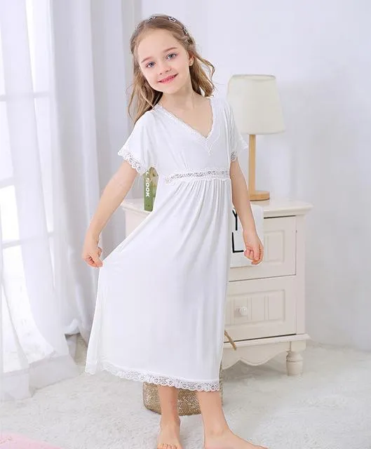2019 new model princess sleepwear for girls nightgown for children girls sleepwear