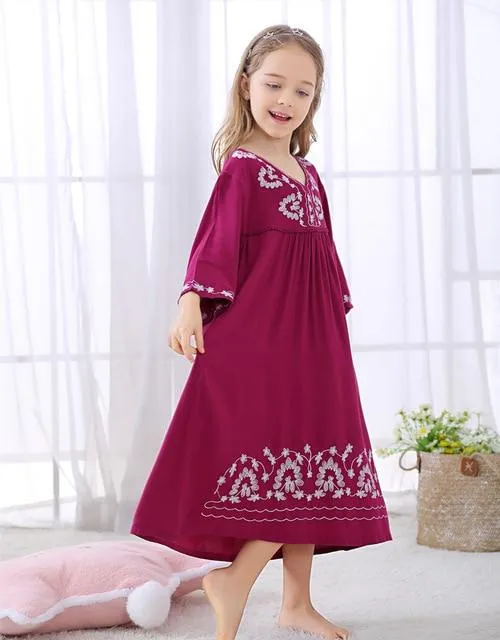 2019 new model princess sleepwear for girls nightgown for children girls sleepwear