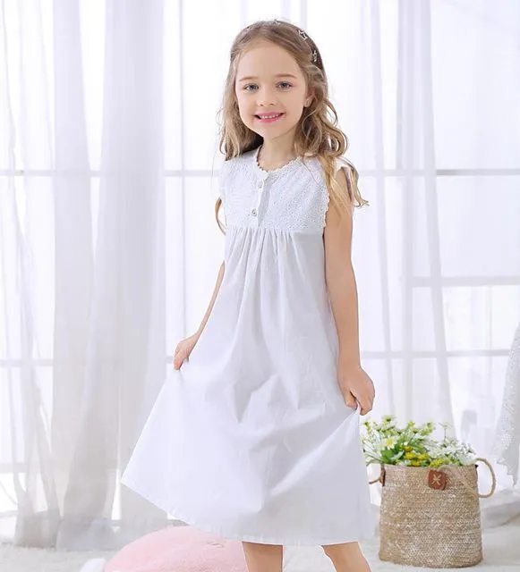 2019 new model princess sleepwear for girls nightgown for children girls sleepwear