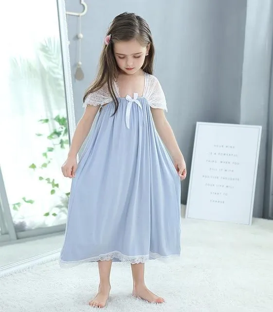 2019 new model princess sleepwear for girls nightgown for children girls sleepwear