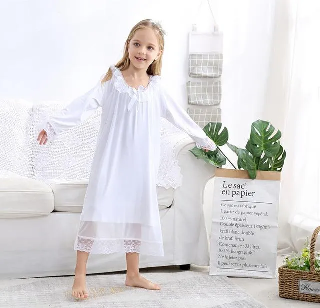 2019 new model princess sleepwear for girls nightgown for children girls sleepwear