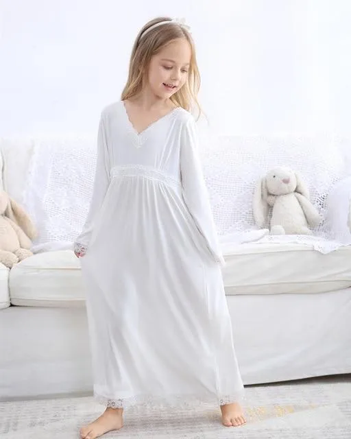 2019 new model princess sleepwear for girls nightgown for children girls sleepwear