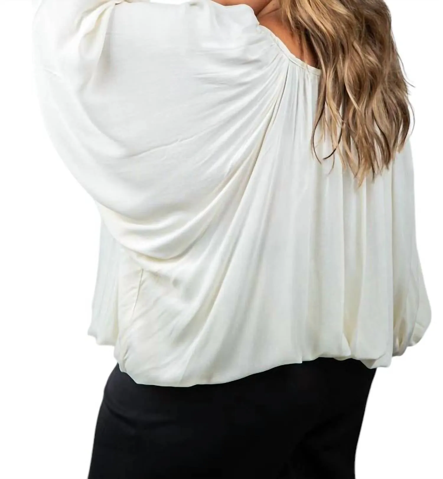 Adriana Contreras - Blouse With Fringes On The Neckline - Plus