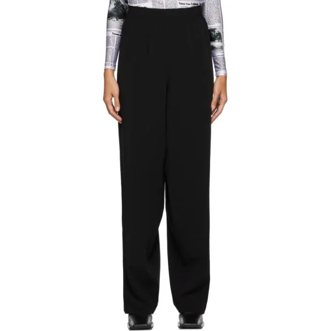 Balenciaga Black Snapped Lounge Pants