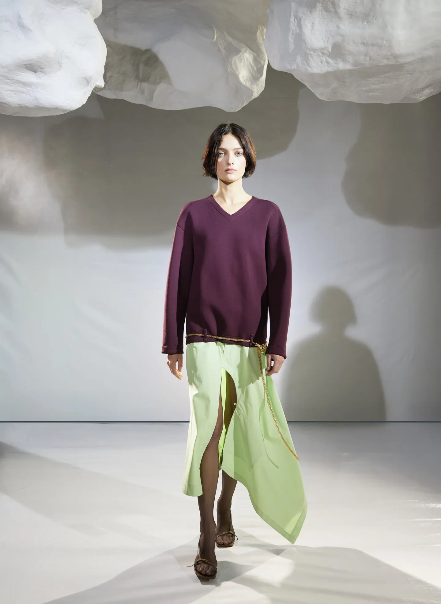 Bonded Viscose Easy V-Neck