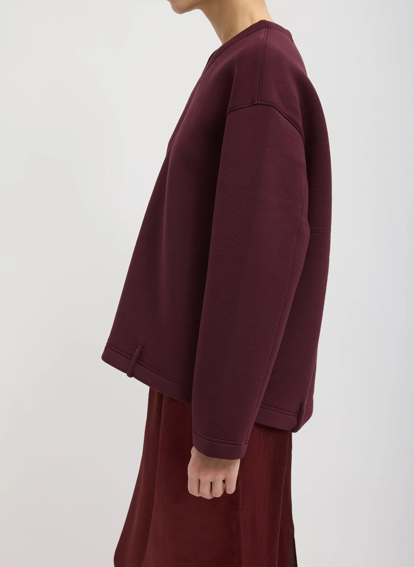 Bonded Viscose Easy V-Neck