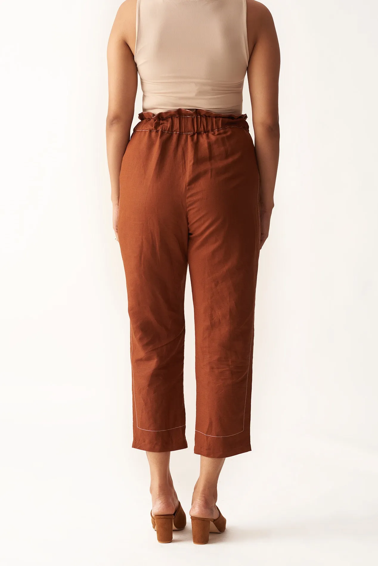 Casual Relaxed cotton Ankle Pants for Women