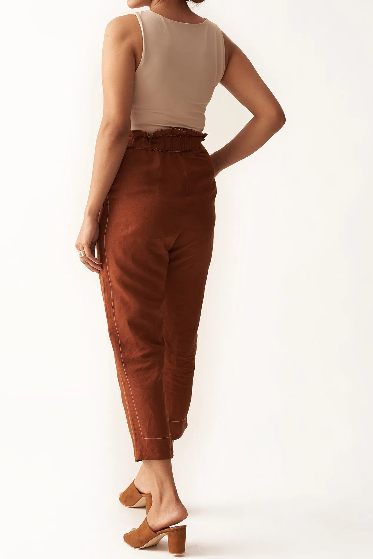 Casual Relaxed cotton Ankle Pants for Women