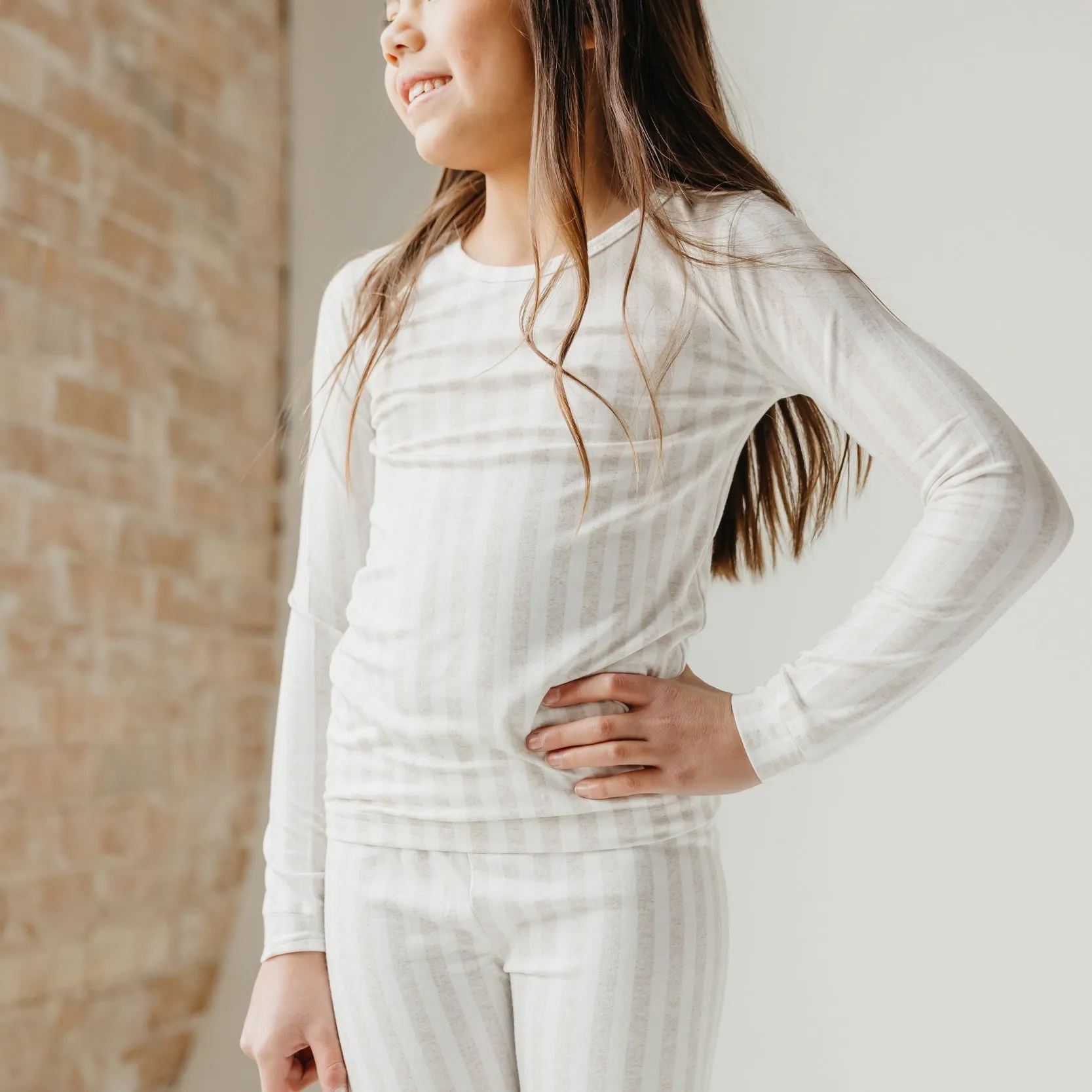 Copper Pearl 2-Piece Long Sleeve Pajama Set | Coastal