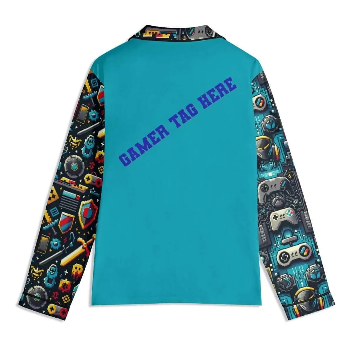 Cozy teal Gamer Tag PJs
