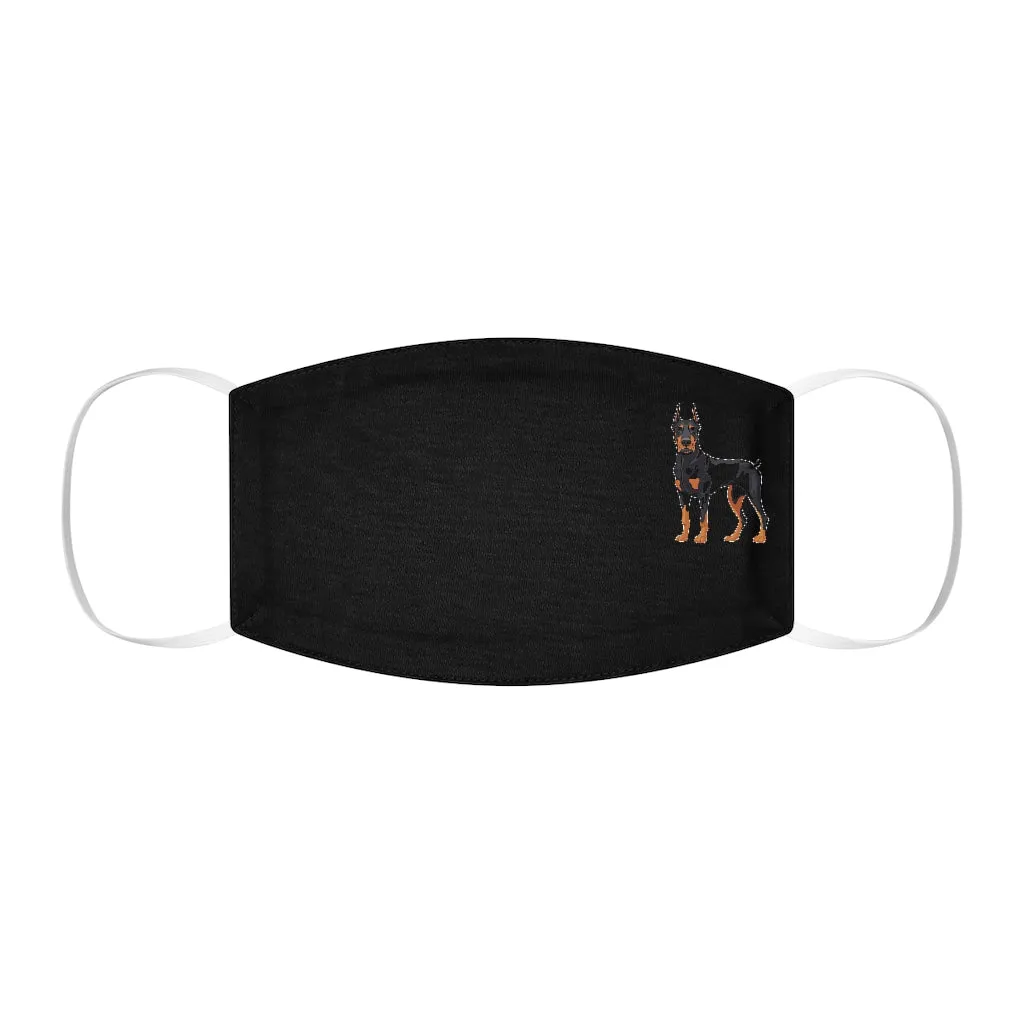 Doberman Pinscher Snug-Fit Polyester Face Mask