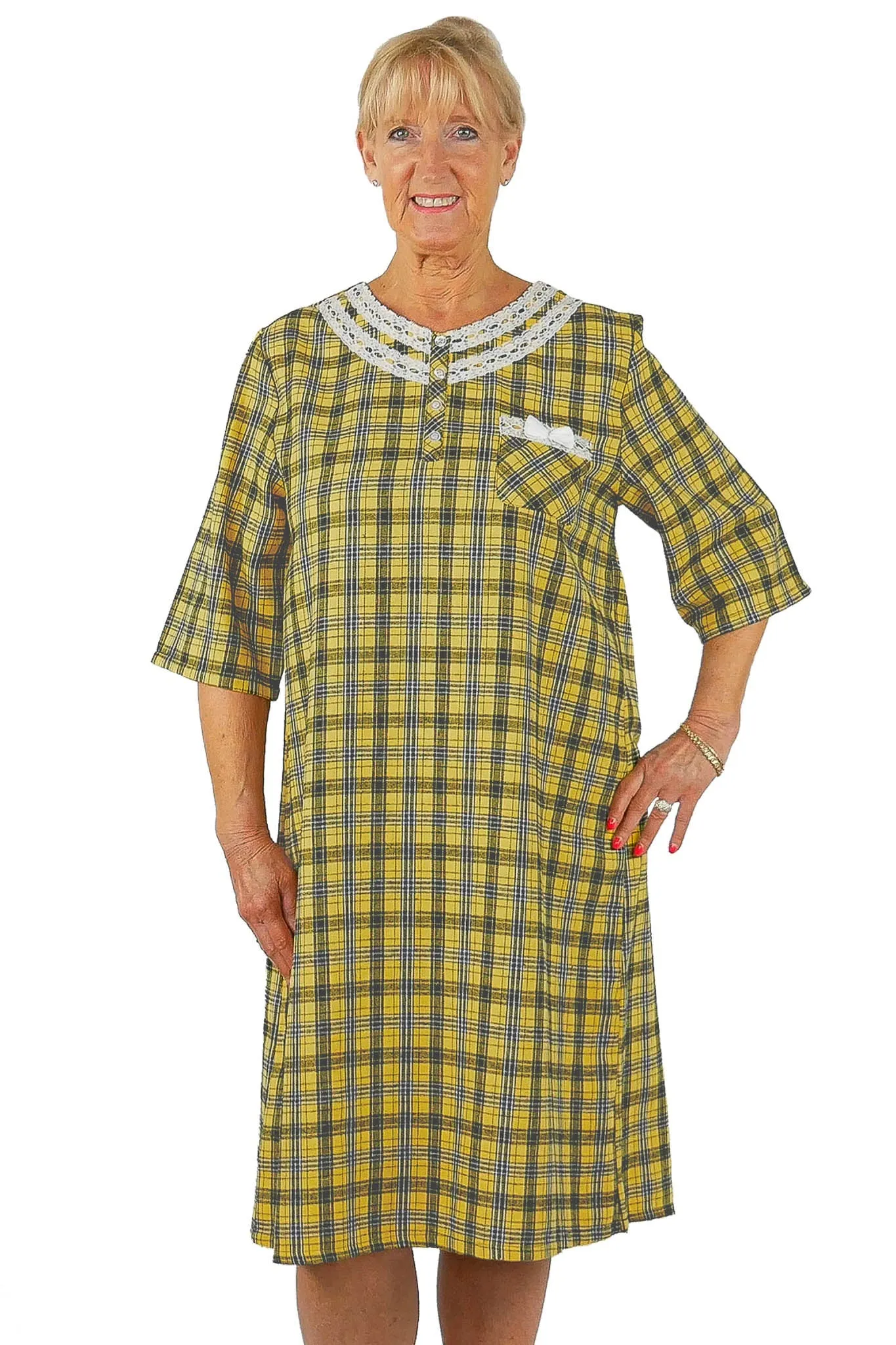 Elderly Women's Sleeping Nightgown