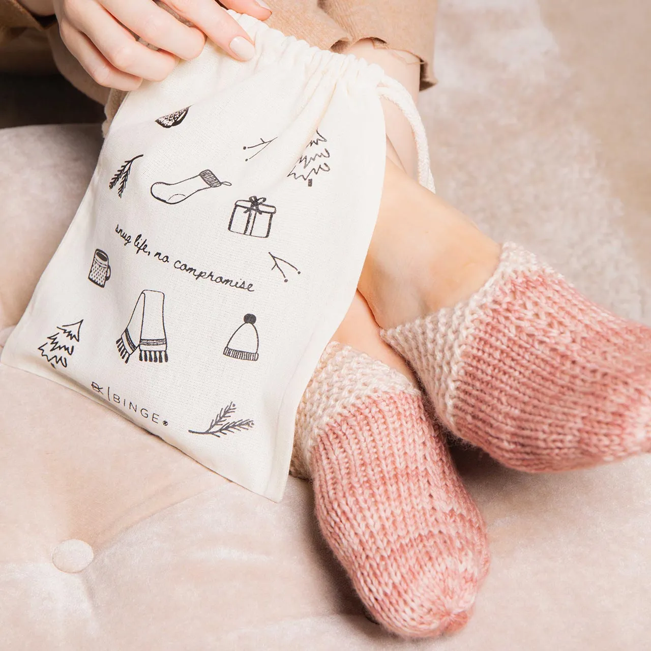 GIFT SET #1: Ballerina Socks   Snug Pouch