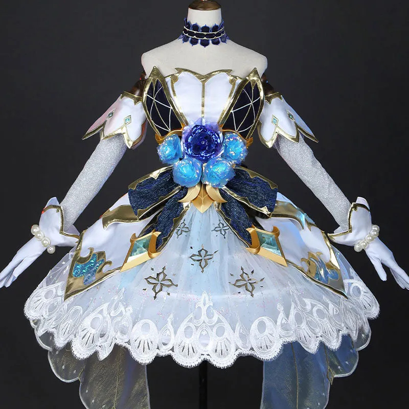 LOL Prestige Crystal Rose Gwen Cosplay Costume Halloween Costume