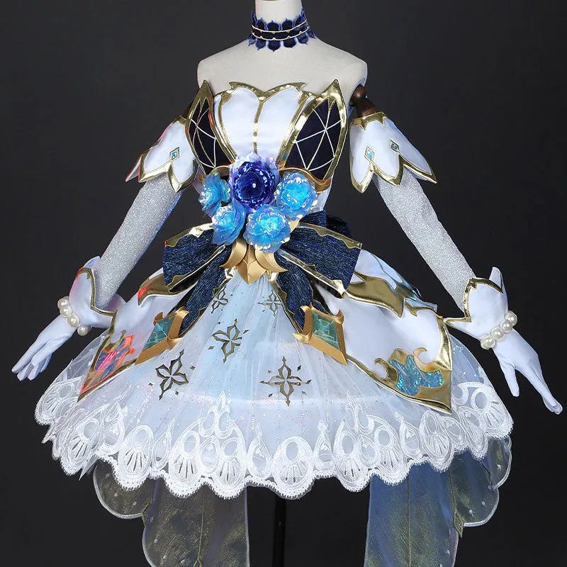 LOL Prestige Crystal Rose Gwen Cosplay Costume Halloween Costume