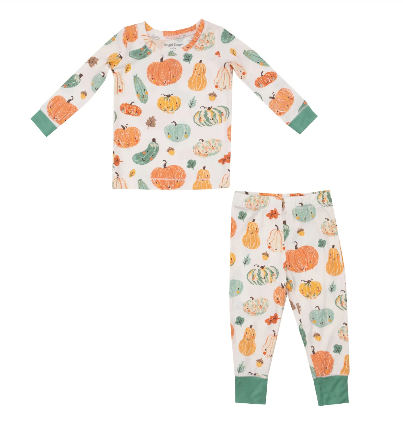Long Sleeve Loungewear Set - Crayon Pumpkins