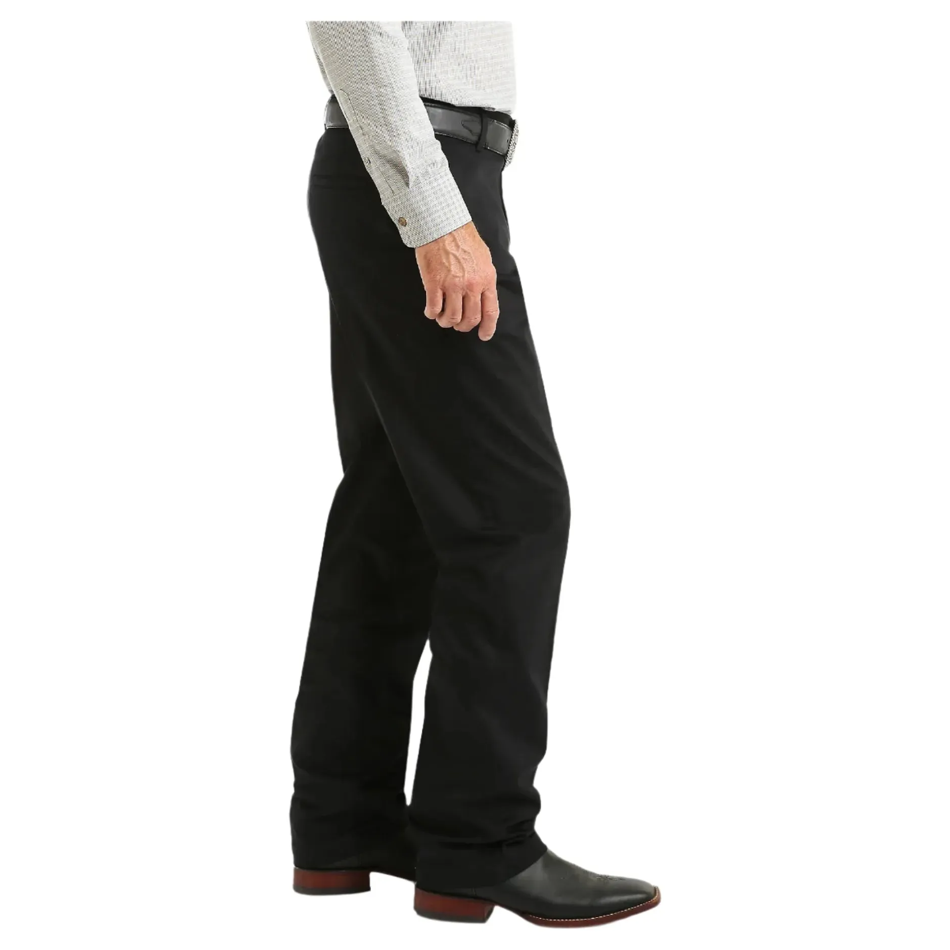 Men's Wrangler Casuals® Flat Front Relaxed Fit Pants 96BK