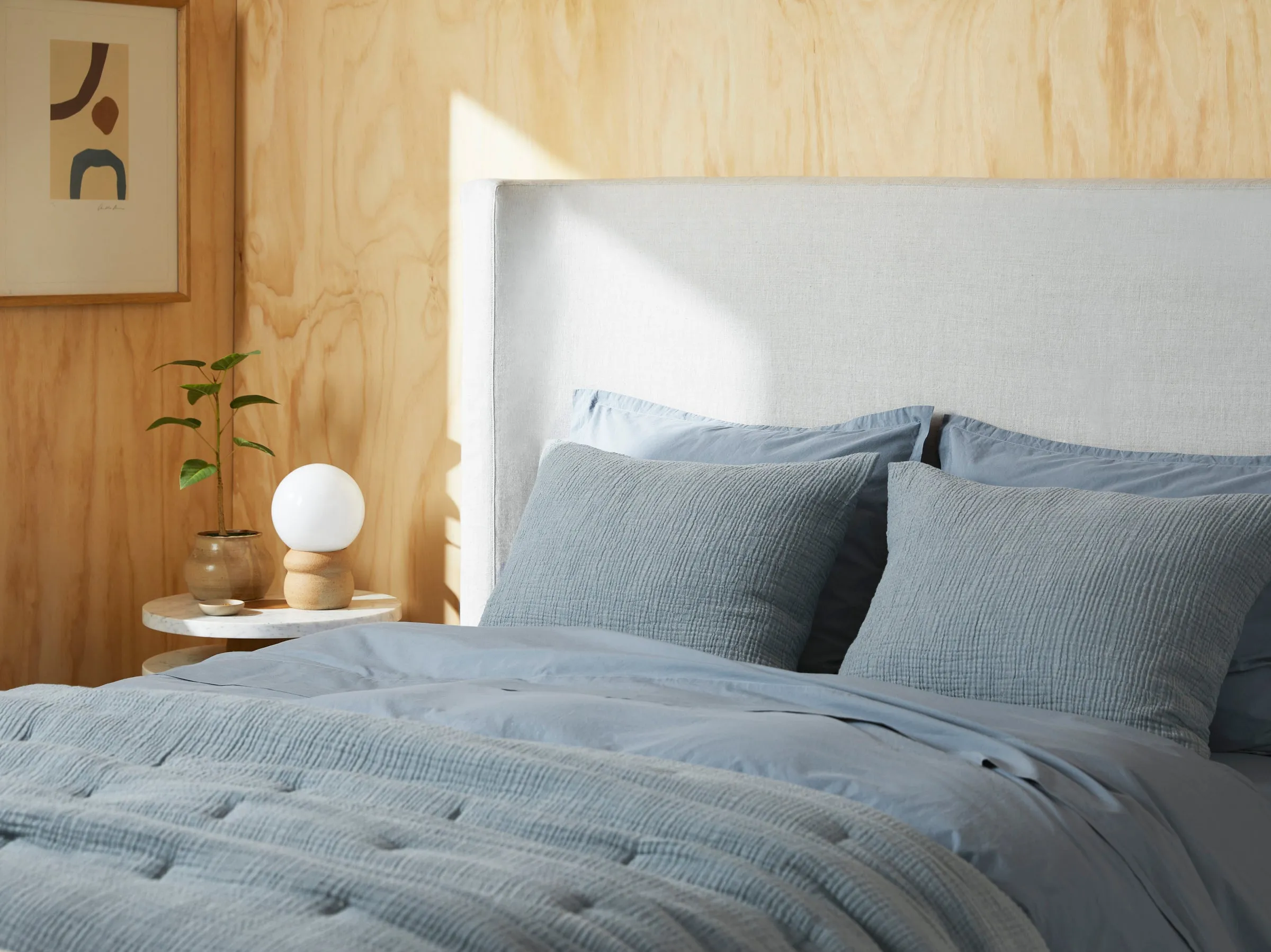 Organic Cloud Cotton Sham Set (Wave)
