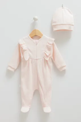 Pink Onesie and Beanie
