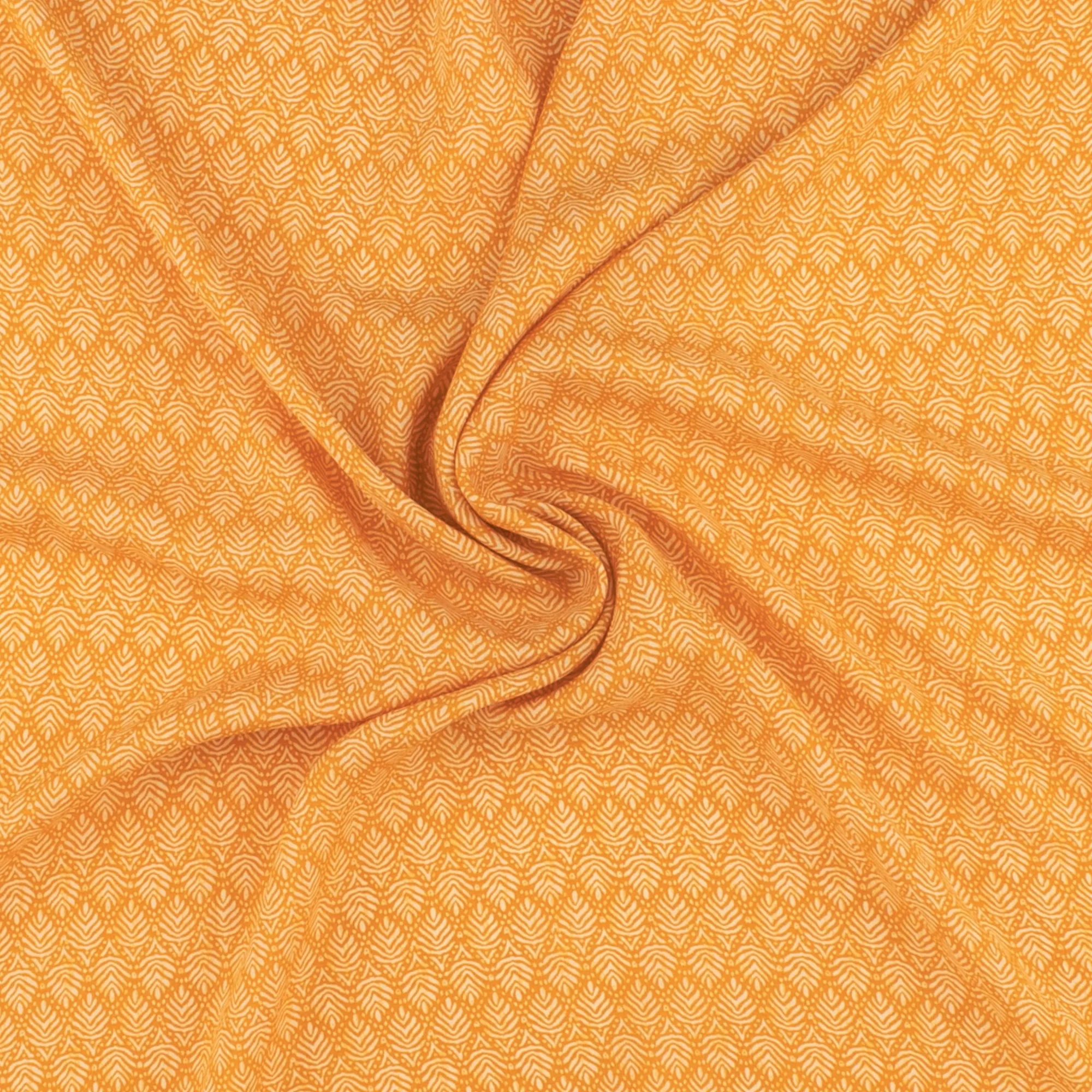 Printed Voile - KATIA - 006 - Ochre