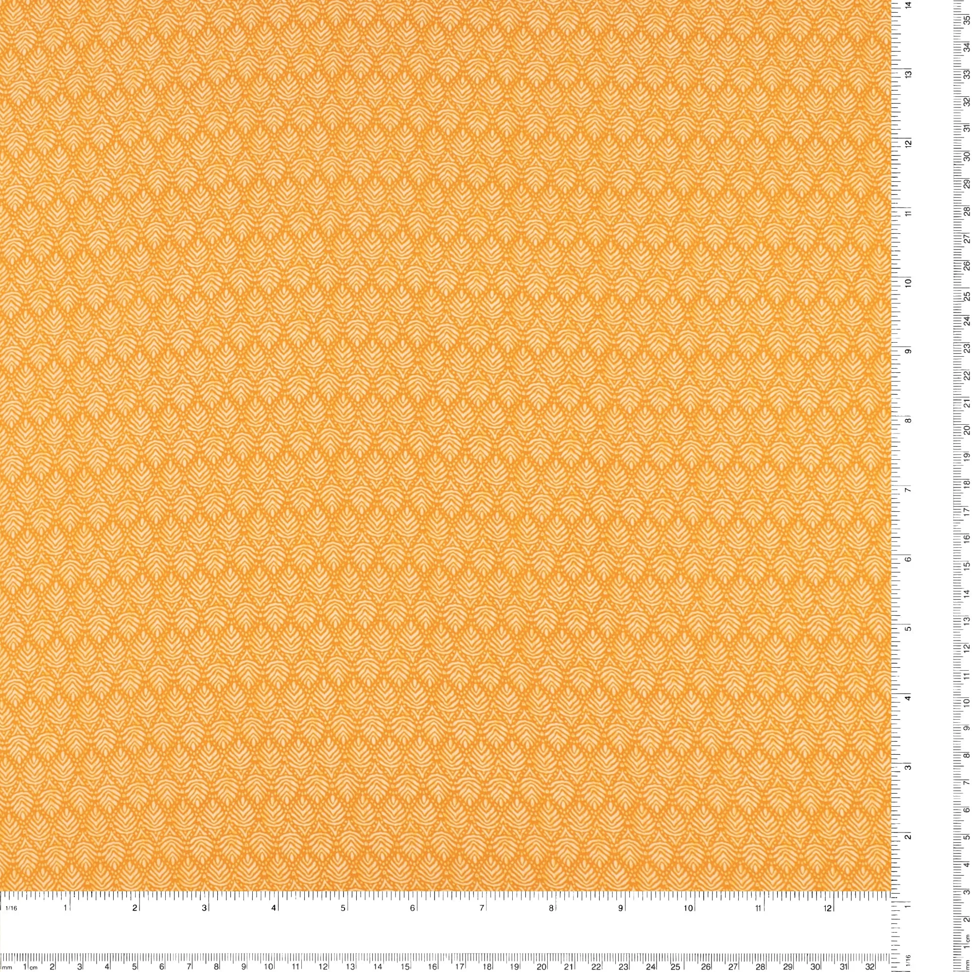 Printed Voile - KATIA - 006 - Ochre