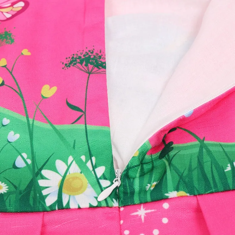 Rainbow Butterfly Unicorn Dress