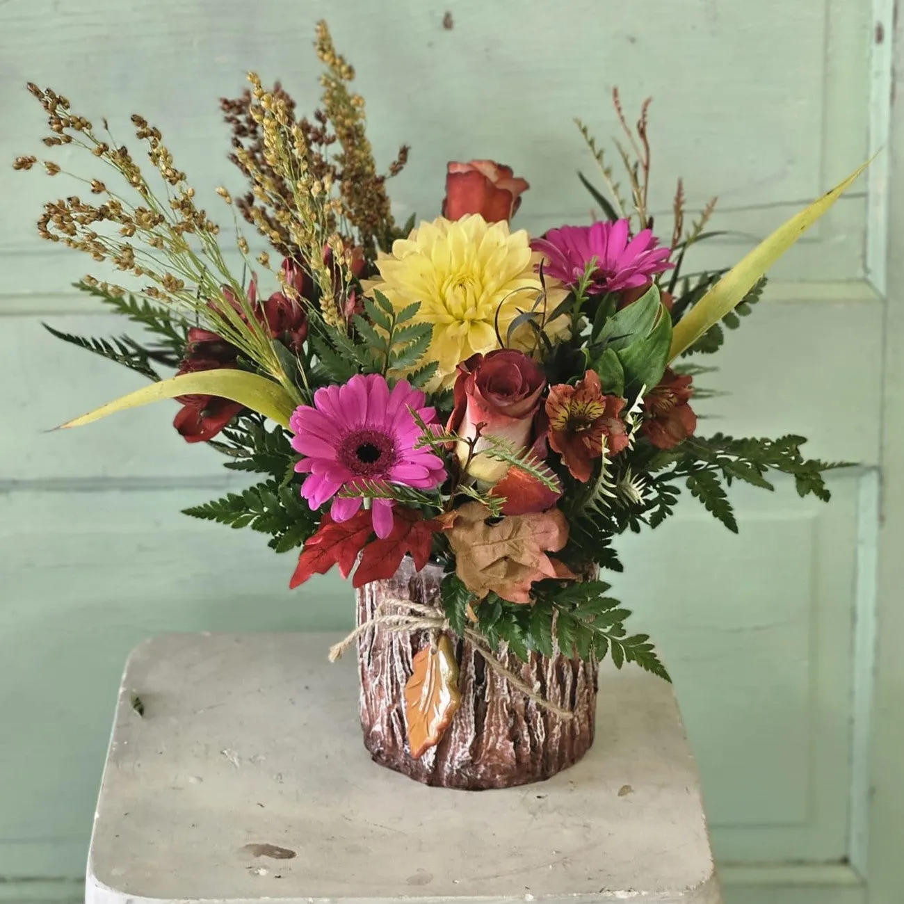 Sunny Harvest Porcelain Vase