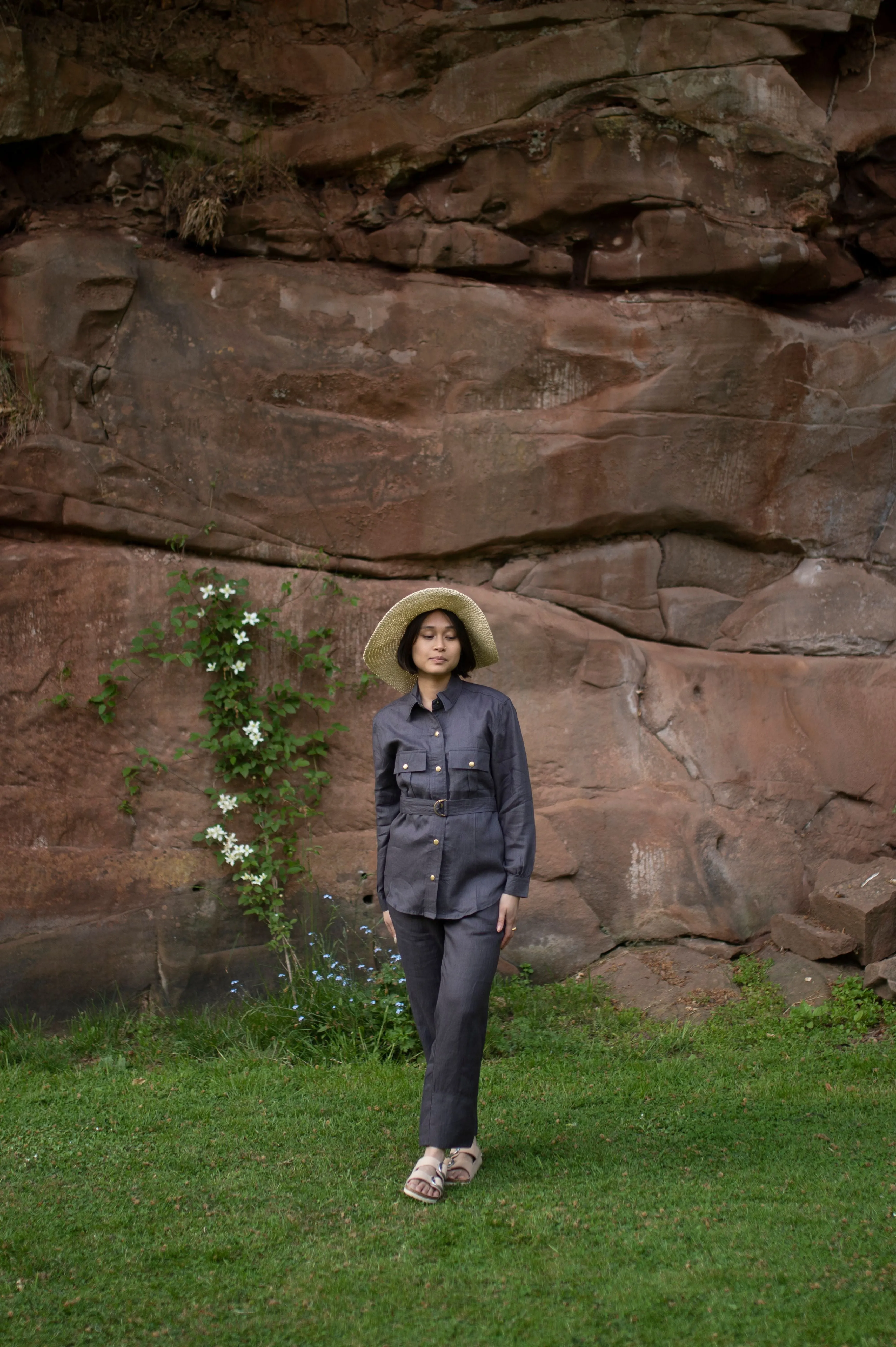 The Terra Tribe Charcoal Arizona Relaxed Shirt