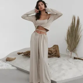 Three-piece Sleeping Home Clothes for Women