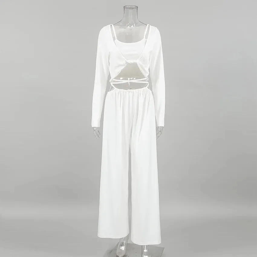 Three-piece Sleeping Home Clothes for Women